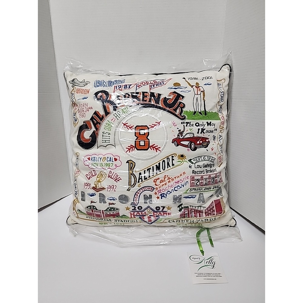 Cal Ripken Jr Hall of Fame in 2007 Pillow Hand Sewn by Kelly Very Limited Number